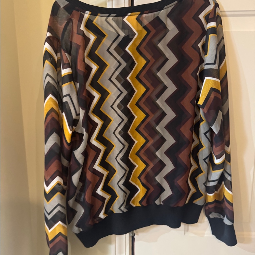 Missoni Zigzag Pattern Lightweight Blouse For Tar… - image 3